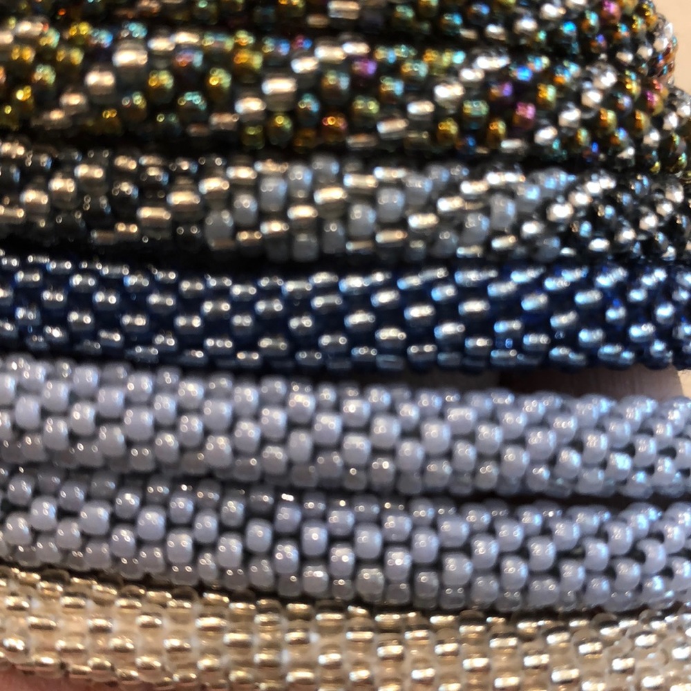 12 Beaded Stacking Bracelets - Picture 10 of 11